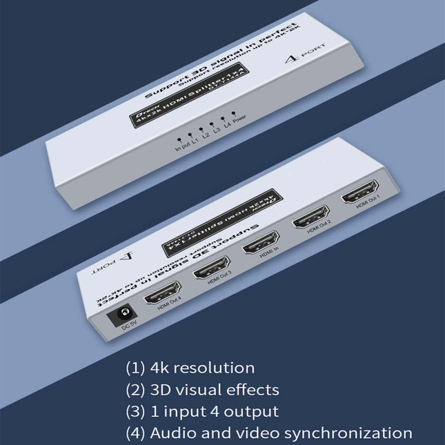 Nova Dtech HDMI Splitter 4K 4way سبليتر فيديو