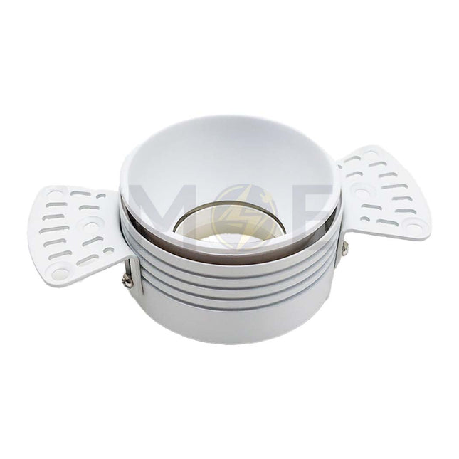 Onlex Downlight / Spotlight Frame Trimless Gypsum Fitting MR16 White Recessed Circular MR16 7cm | LX-332