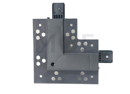 Onlex Trimless Recessed Magnetic Track Light Rail Black Corner L-Connector 50x60x25mm | LX-262E