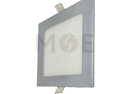 Orient LED Downlight/ Panel Light Silver Matt Ceiling Flush Mounted Square Daylight 15.5cm 12W