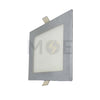 Orient LED Downlight/ Panel Light Silver Matt Ceiling Flush Mounted Square Daylight 15.5cm 12W