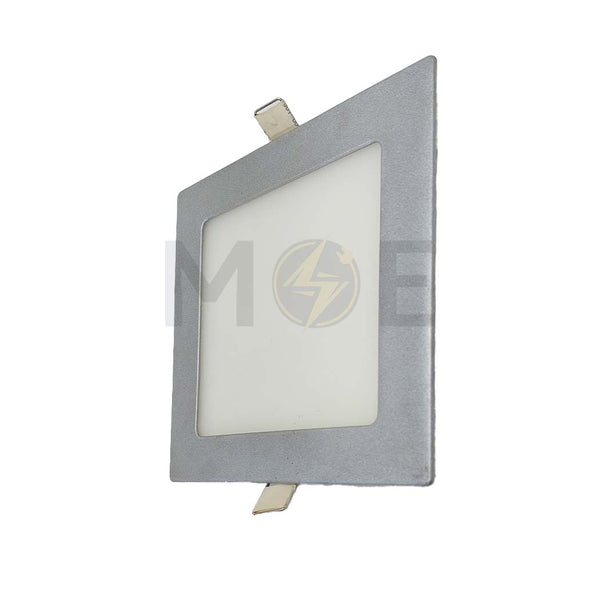 Orient LED Downlight/ Panel Light Silver Matt Ceiling Flush Mounted Square Daylight 15.5cm 12W