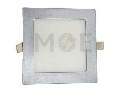 Orient LED Downlight/ Panel Light Silver Matt Ceiling Flush Mounted Square Daylight 15.5cm 12W