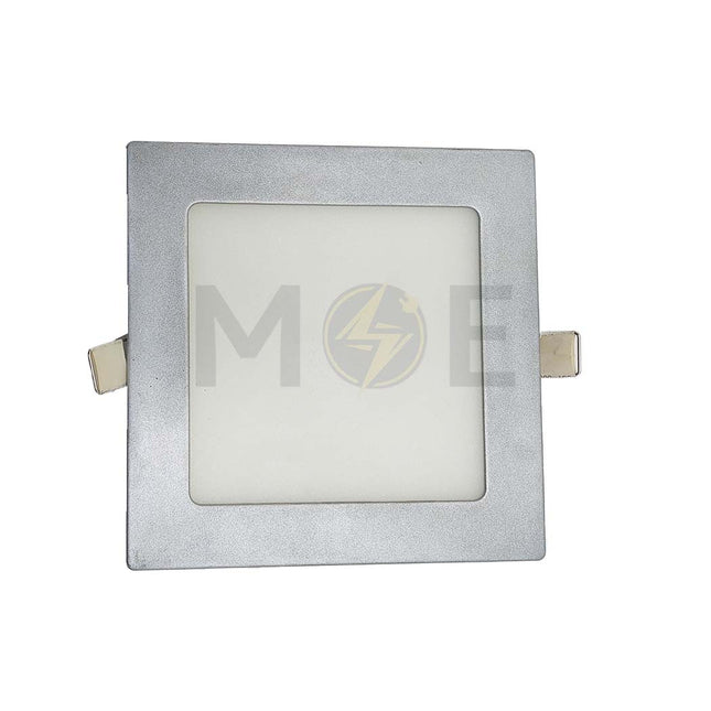 Orient LED Downlight/ Panel Light Silver Matt Ceiling Flush Mounted Square Daylight 15.5cm 12W