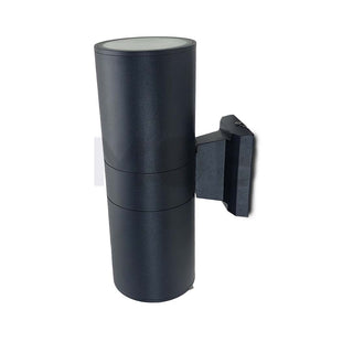 Outdoor UP & Down Wall Light Cylinder Black 2xE27 26cm | C013/2-90