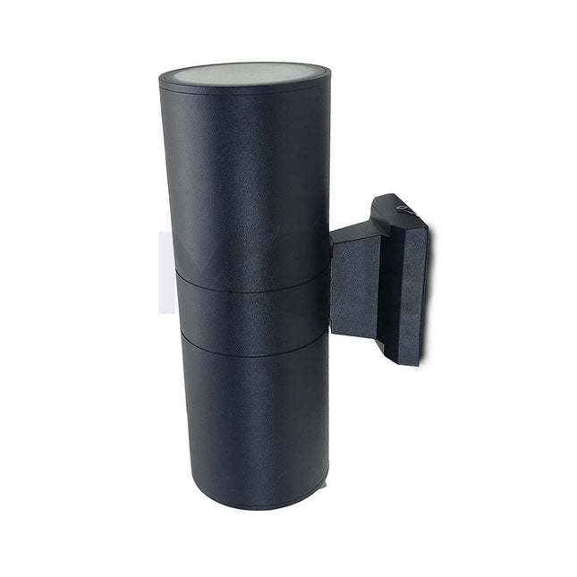 Outdoor UP & Down Wall Light Cylinder Black 2xE27 26cm | C013/2-90