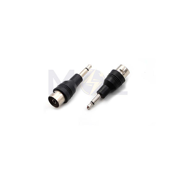 PAL RF Female to 3.5mm Mono Male Jack Adapter فيشة تحويلة