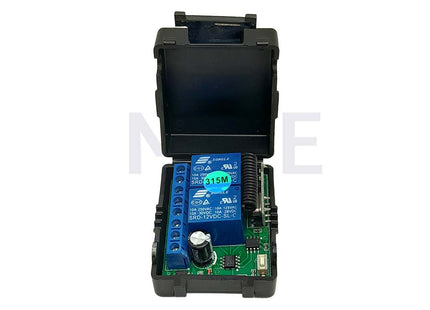 RF Remote Receiver Garage Door Opener Black 315Mhz 2 Channel ريسيفر بوابة