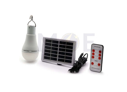Rechargeable LED Lamp Solar Kit with Solar Panel 6V 1.2W Remote Control 3W 1200mAh 5mt | BLS-60-20RC