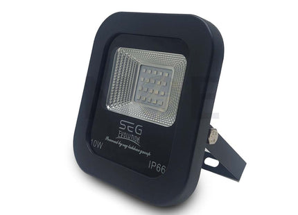 SEG IP66 LED Black Floodlight SMD Blue 10W