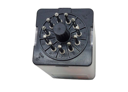 Schneider ZELIO Universal Relay (Cylindrical)+Local Test Button-LED 3CO 10A 11Pin 12V DC | RUMC31JD