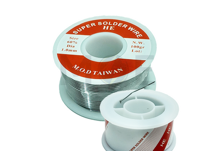 Super Solder Wire 100g 60% 1mm سلك تلحيم سوبر 100غ — نسبة القصدير 60% — سماكة 1مم