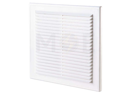 Vents Plastic Grille Shutter For Exhaust Fan 20cm with Optional flange 4-5-6Inch | MV 150VDSشفر غطاء شفاط مربع قابل للتعديل