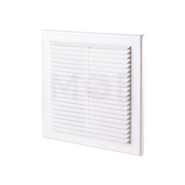 Vents Plastic Grille Shutter For Exhaust Fan 20cm with Optional flange 4-5-6Inch | MV 150VDSشفر غطاء شفاط مربع قابل للتعديل