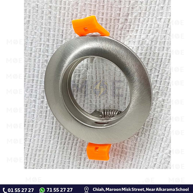 WKE Downlight Spotlight Frame Chrome Recessed Fix Circular MR11 4.5cm | A721