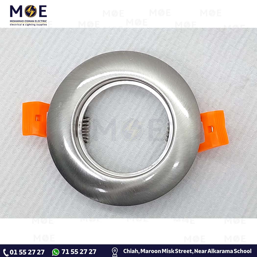 WKE Downlight Spotlight Frame Chrome Recessed Fix Circular MR11 4.5cm | A721